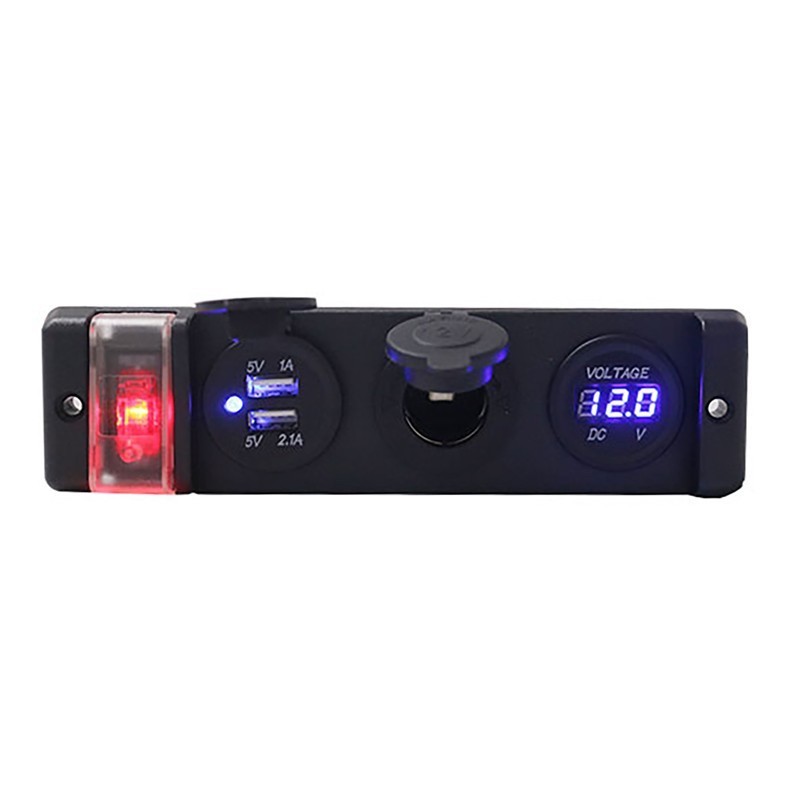 Prise 12V double allume-cigare / USB x2