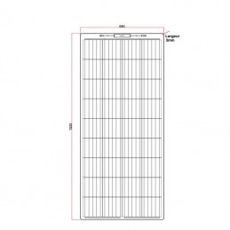 PANNEAU SOLAIRE SOUPLE SEMI-FLEXIBLE 200Wc ETFE Panel Solaire