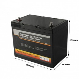 UBETER LiFePO4 100 Ah Mini batterie au lithium 12 V 100 A BMS LiFePO4 avec  plus de 4 000 cycles et 10 ans - Cdiscount Auto