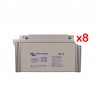 Lot de 8 Batteries AGM 12V/130Ah VICTRON ENERGY